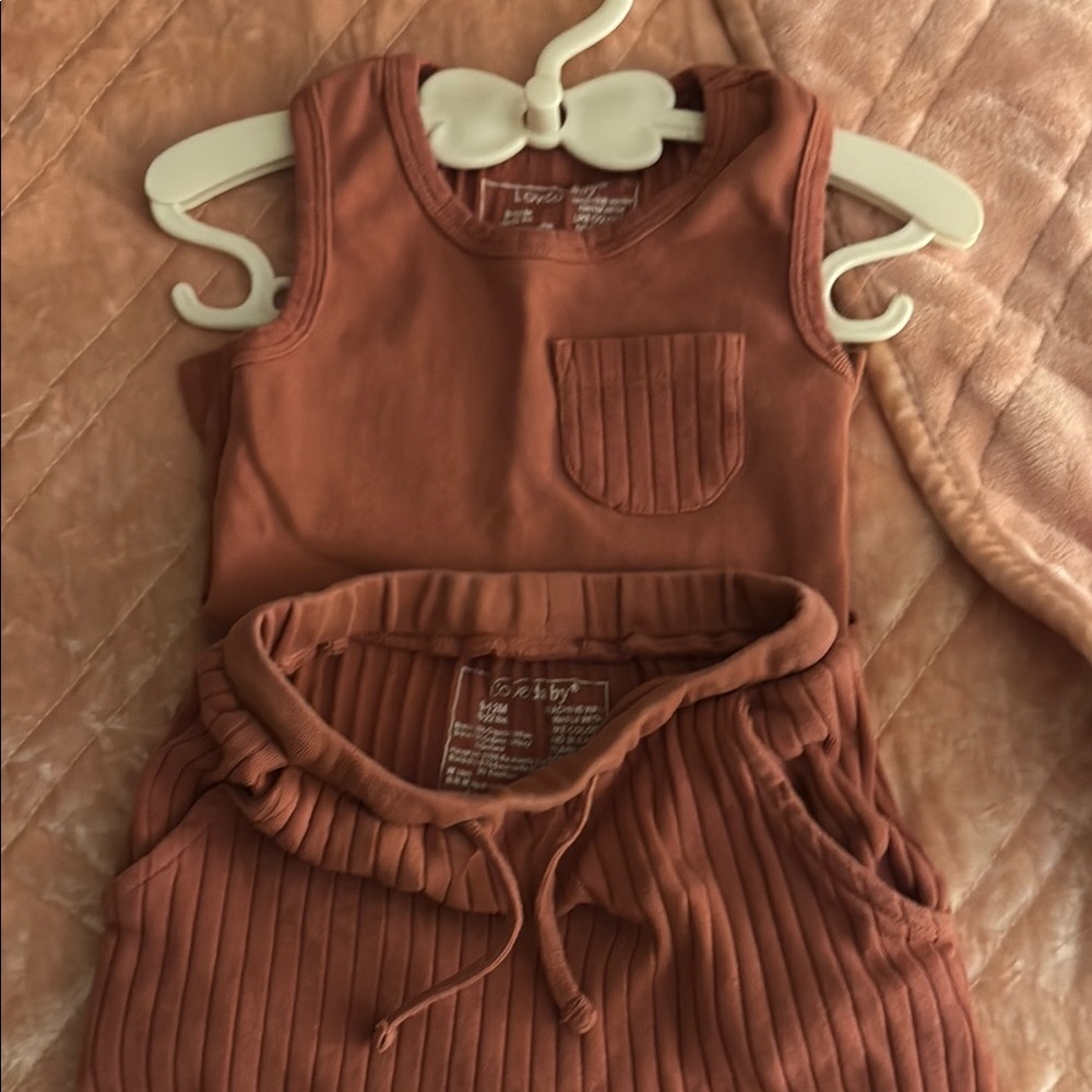 Sleeveless Ribbed Matching Toddler Set - Picture 7 of 7